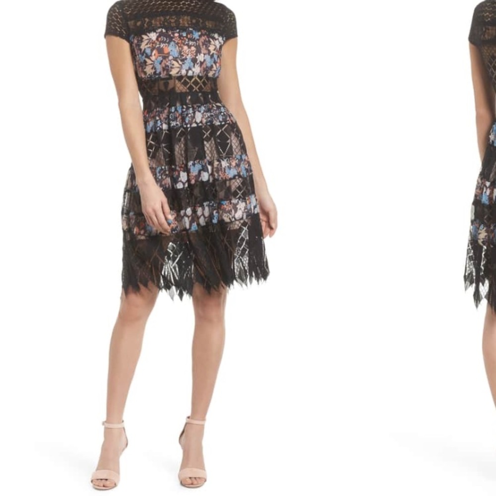Foxiedox dress Adriana Lace Panel Dress